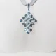 Small Cross - Sierra-Gray Organza - 1